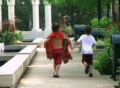 Boys Skipping in Park Video