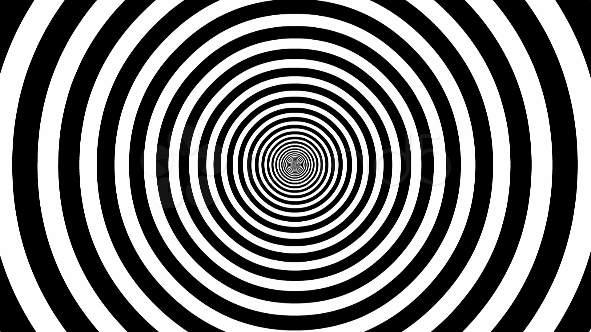 Target Tunnel Retro Spiral Animation Loop - White & Black videos 239457 | HD Stock Footage
