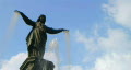 Female Statue Fountain Video