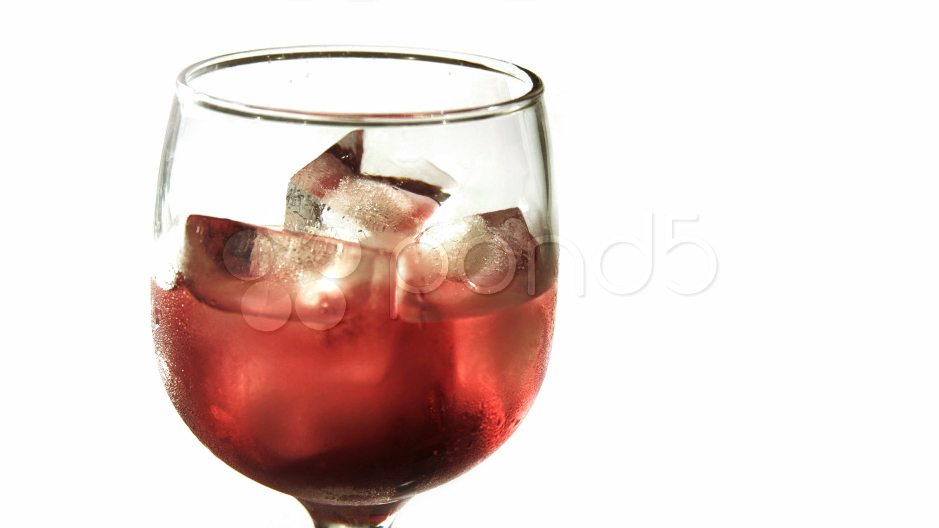 Ice Cubes Melting In Glass Of Wine Stock Footage 540555 Pond5