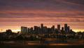 Denver Skyline at Dawn Time Lapse Video