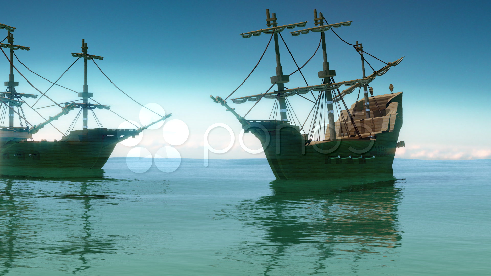 113 Pirate Ships Sailing 1700S Stock Footage #594121 | Pond5