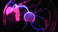 Lightning Ball Electric Plasma Energy Sphere with Hand