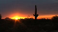 Arizona desert with sun