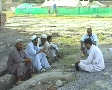 Men Outside Refugee Camp in Swat; Pakistan Video