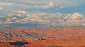 Pretty Snow Covered Mountain Sunset - Time lapse