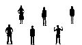 raise two hands people silhouette