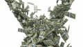 Y-shaped US dollar bundles flow with slow motion