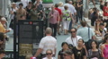 Time Lapse of Crowd at Wall Street
