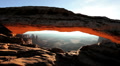 Desert Landscape Viewed Through Mesa Arch