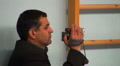 A man takes on the camcorder Video