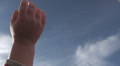 baby hand up