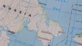 Topographical map of the USA. Russia - USA