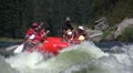 Whitewater Rafting down rapid