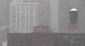 nyc rooftop-watertank snowing day