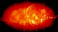 Skulls in Red Looping Animated Horror Background
