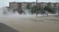 The accident, spill the hot water in the city Video