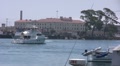 Fishing Boat Backs Away From Pier Video