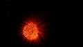 HD - big red fireworks balls