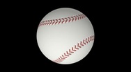 Stock Video Footage of Baseball Alpha Embedded Looping Element