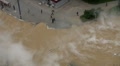 The accident, spill the hot water in the city Video