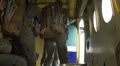 Military parachutists jump out of the plane Video