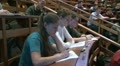 Students at a lecture in the classroom. Video