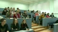 Students at a lecture in the classroom. Video