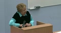 Students at a lecture in the classroom. Video