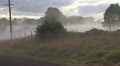 Country Road Pan, Fog, Mist