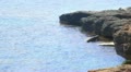 The sea coast with solar reflections in water Video