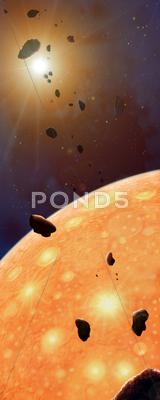 Stock Illustration of planetary formation