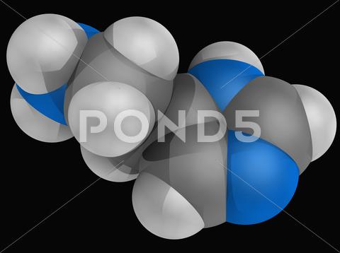 Stock Illustration of histamine molecule