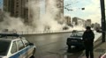 The accident, spill the hot water in the city Video