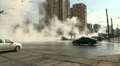 The accident, spill the hot water in the city Video
