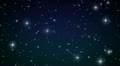 Stars in the sky. Looped animation. HD 1080.