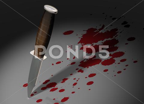Stock Illustration of crime scene