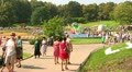 Kiev, Ukraine, August 26. Festival of flowers and people walking Video
