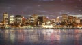 Montreal City Skyline Time Lapse at Night 01
