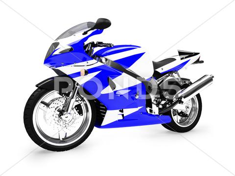 Stock Illustration of isolated motorcycle on a white background