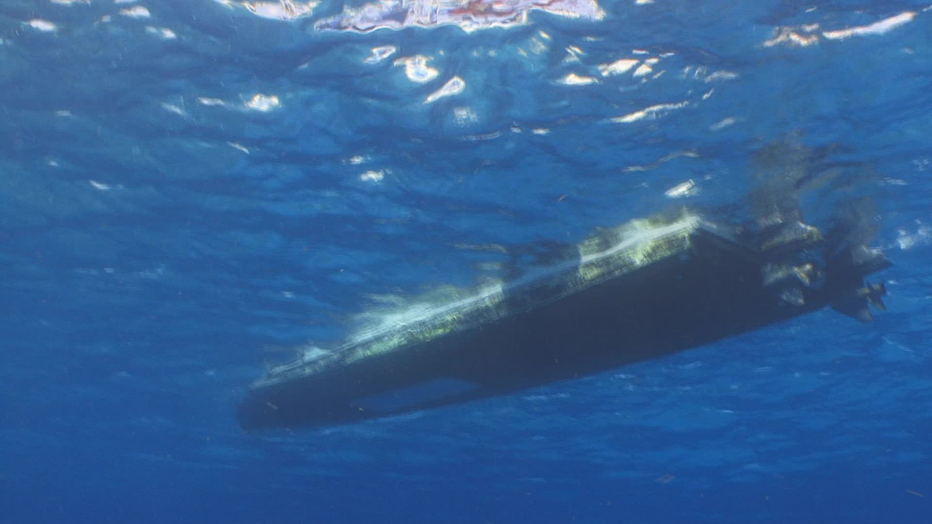 Dive Boat, Underwater View Stock Video 12094955 HD Stock Footage