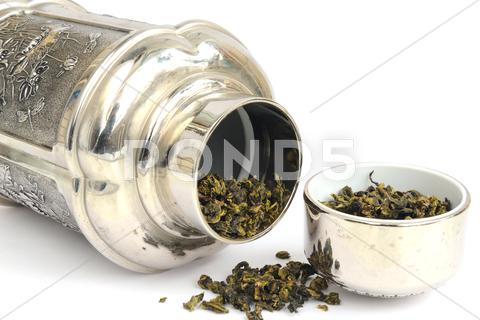 Stock photo of tea caddy