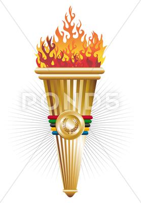 Stock Illustration of sports antorcha of triumph