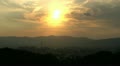 Sunset timelapse view from Kyoto, Japan