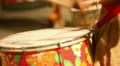 Young female brazilian samba musicians