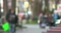 Pedestrians on the street in city. Blurred time lapse Video