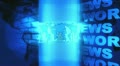 World News Background Blue Looping