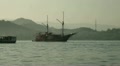 Sailing Ship in the Flores Sea of Indonesia Video