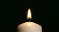 The flame of a candle goes out on wind Video
