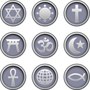 World religion icon set